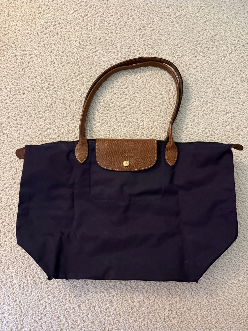 Longchamp Original Purple Tote